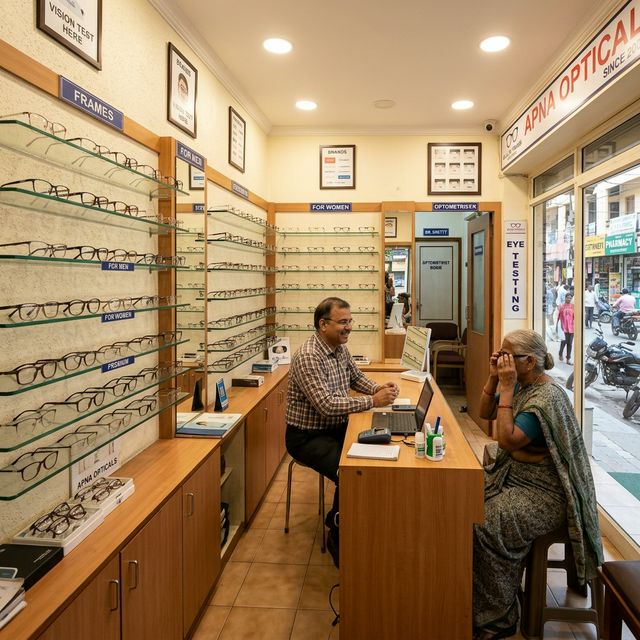 Sri Sai Opticals Store Interior